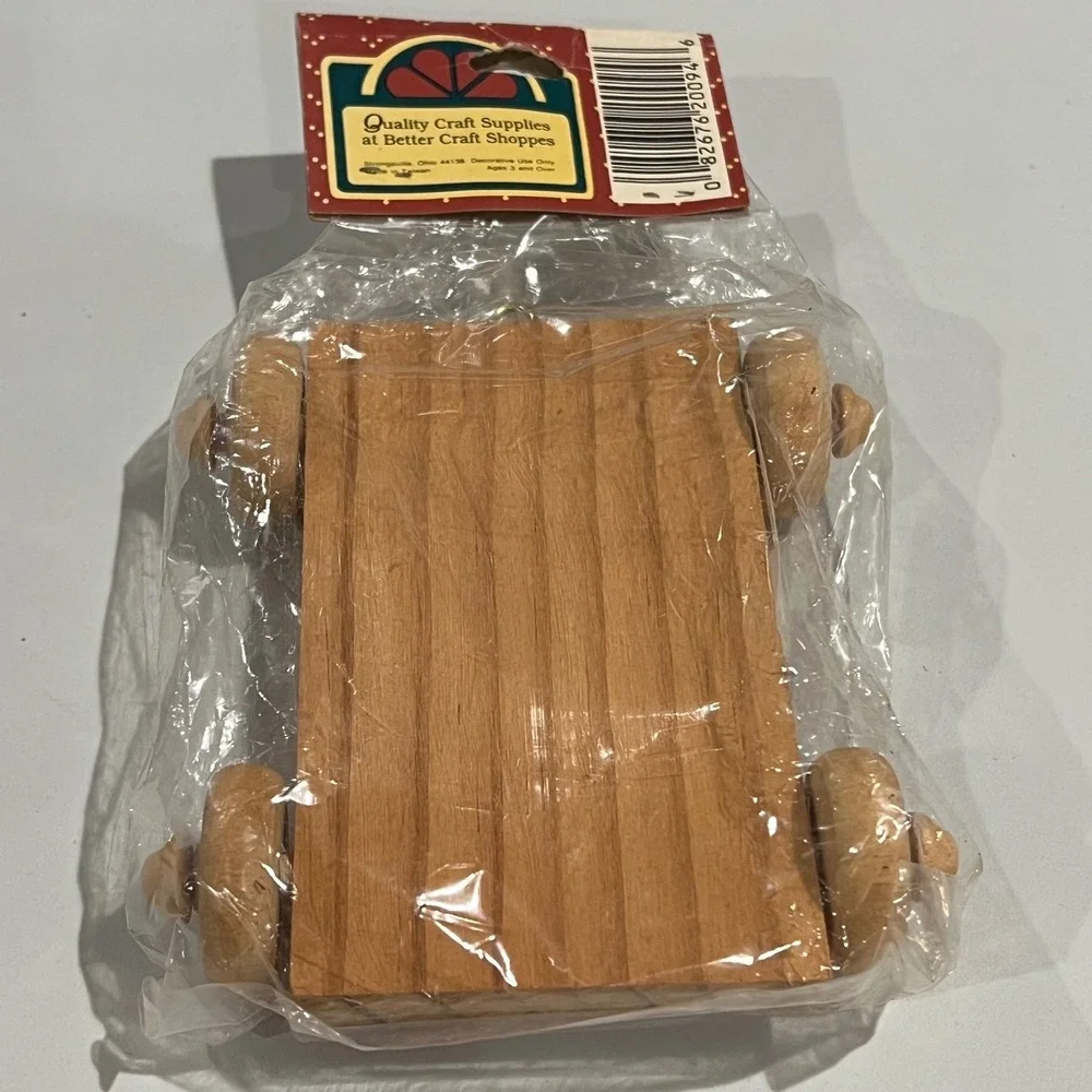 Darice Wooden Cart Craft Piece 3x5